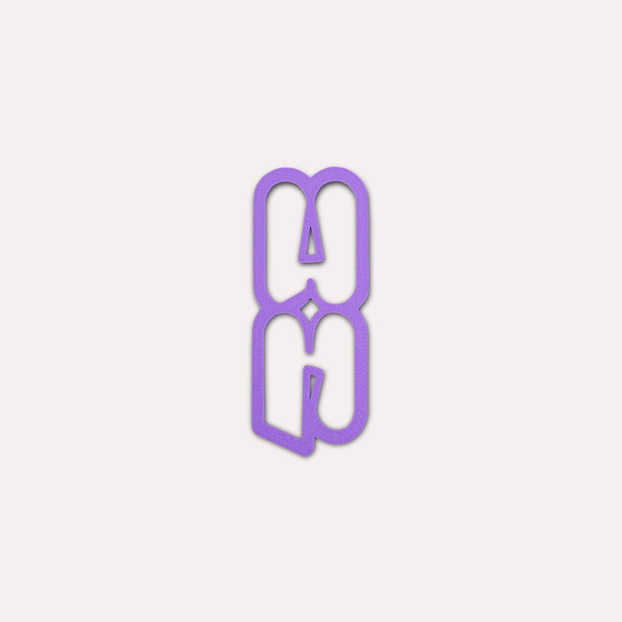 The Completist - MINI - HINOKI Kleines Lesezeichen | Lavendel - ROSA ECK - Bookmark, Lila,