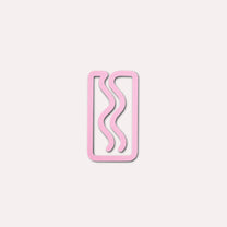 The Completist - MINI - MIAMI Kleines Lesezeichen | Bubblegum - ROSA ECK - Bookmark, Rosa,