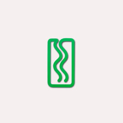 The Completist - MINI - MIAMI Kleines Lesezeichen • Emerald - ROSA ECK