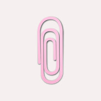 The Completist - PAPERCLIP Lesezeichen | Bubblegum - ROSA ECK - Bookmark, Rosa,