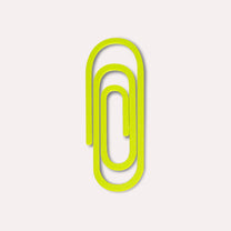 The Completist - PAPERCLIP Lesezeichen • Chartreuse - ROSA ECK