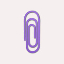The Completist - PAPERCLIP Lesezeichen | Lavendel - ROSA ECK - Bookmark, Lila,