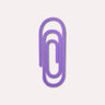 The Completist - PAPERCLIP Lesezeichen | Lavendel - ROSA ECK - Bookmark, Lila,