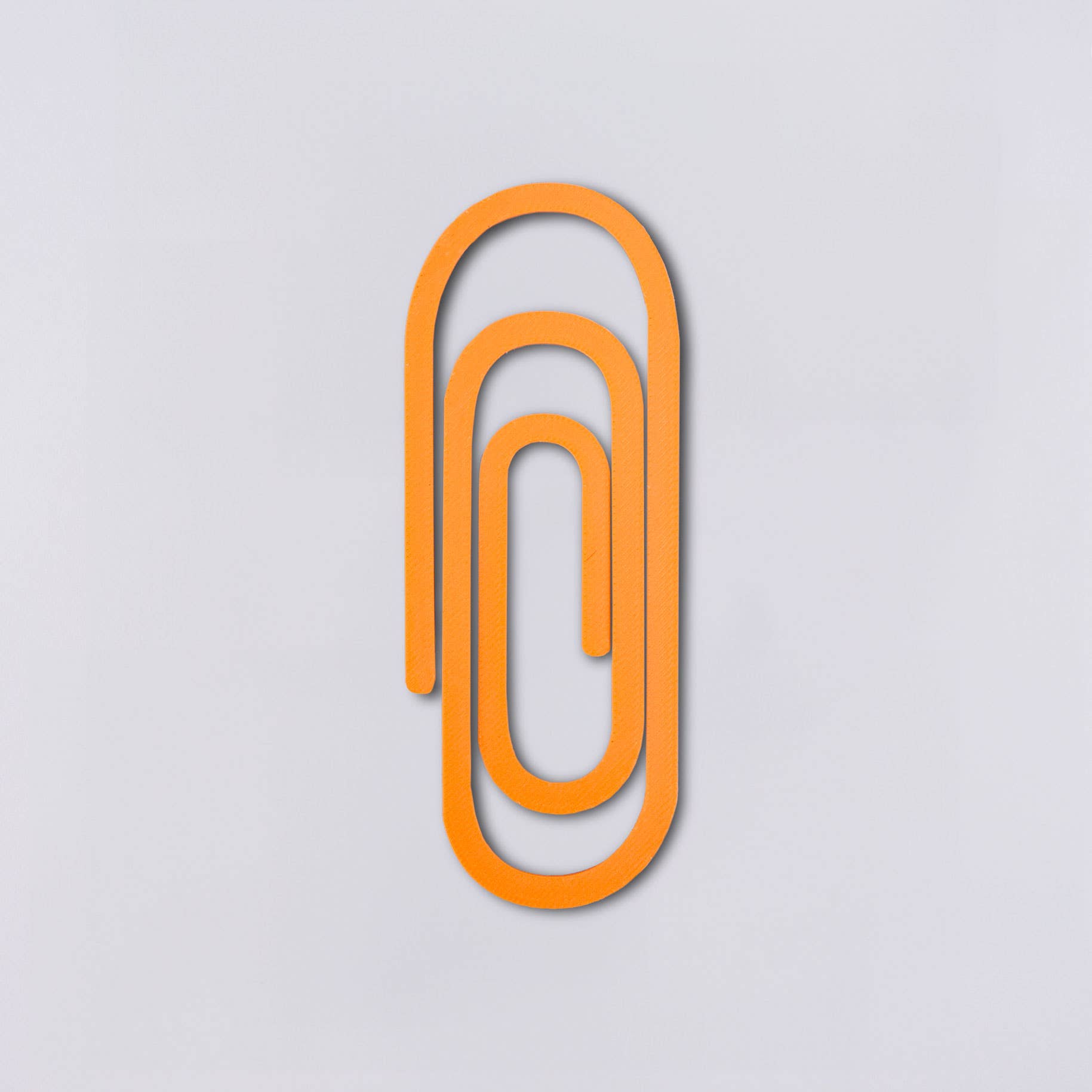 The Completist - PAPERCLIP Lesezeichen | Mandarin - ROSA ECK - Bookmark, Orange,