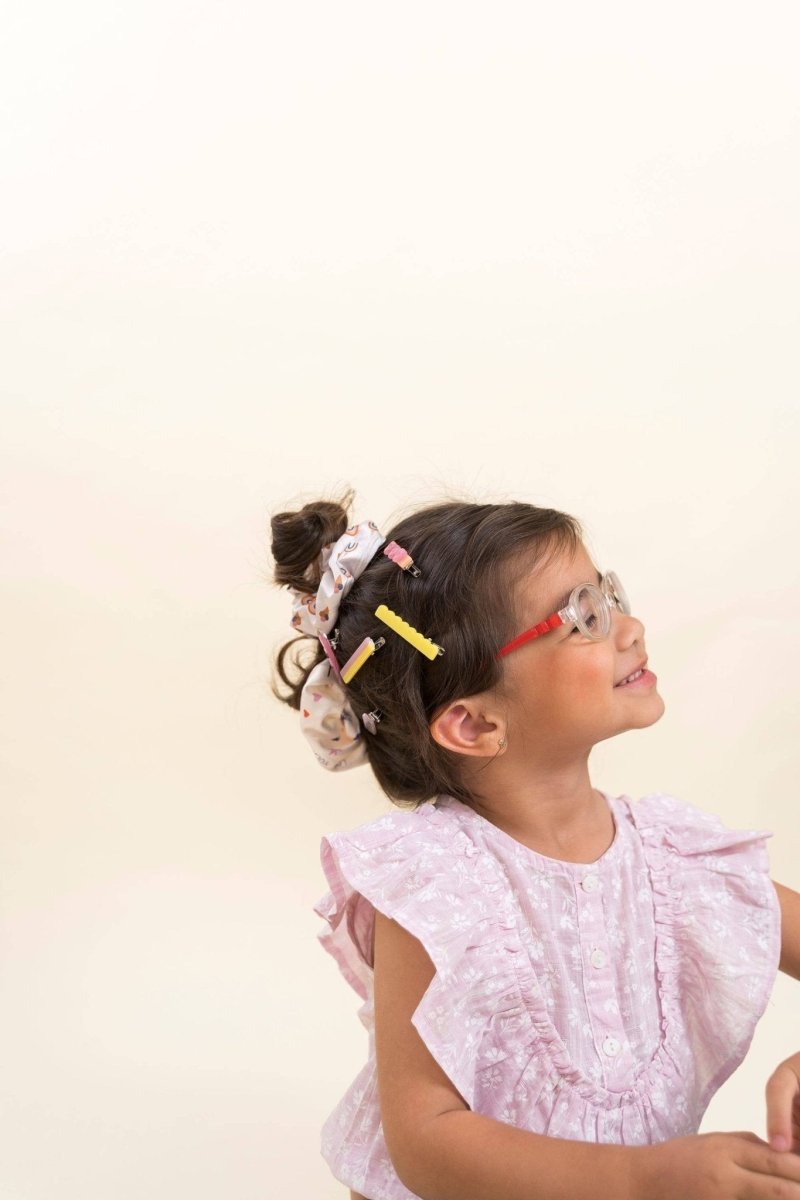the cotton cloud - BIRD Haarnadeln 3er - Set - ROSA ECK - Acetat, Bunt, Kinder