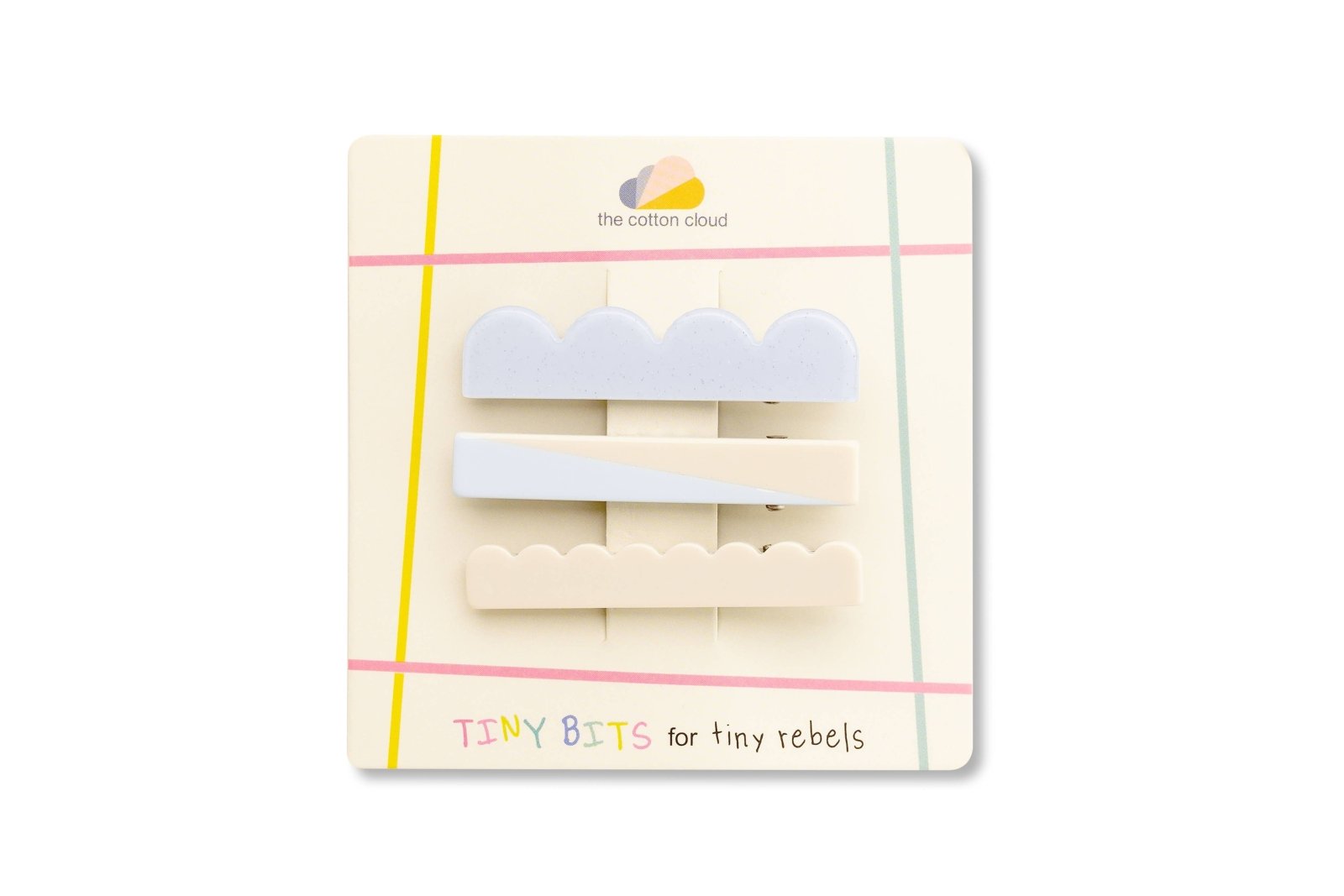 the cotton cloud - Kinder - Haarspangen 3er - Set • Cloud - Kinder - Haarspange - ROSA ECK