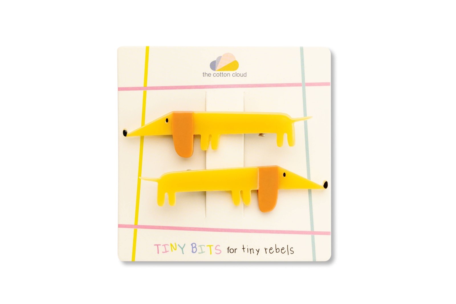the cotton cloud - Kinder - Haarspangen 3er - Set • Flying Dog - Kinder - Haarspange - ROSA ECK