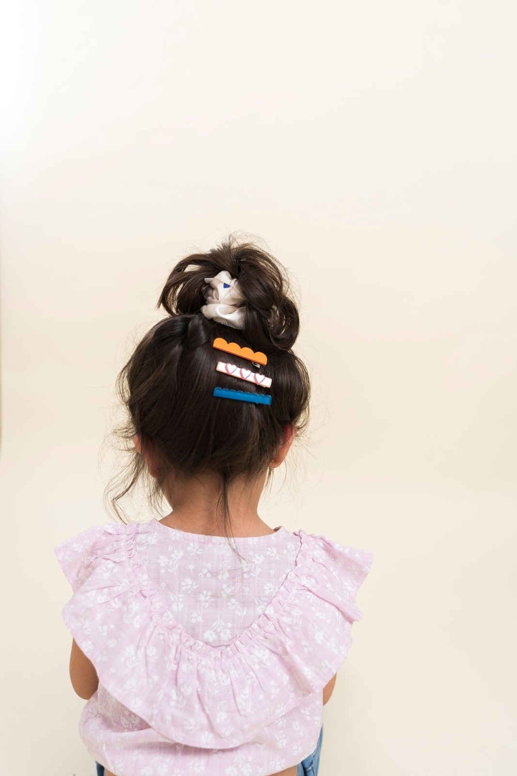 the cotton cloud - Kinder - Haarspangen 3er - Set Retro • Waves Retro - Kinder - Haarspange - ROSA ECK