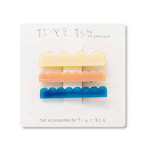 the cotton cloud - Kinder - Haarspangen 3er - Set Retro • Waves Retro - Kinder - Haarspange - ROSA ECK