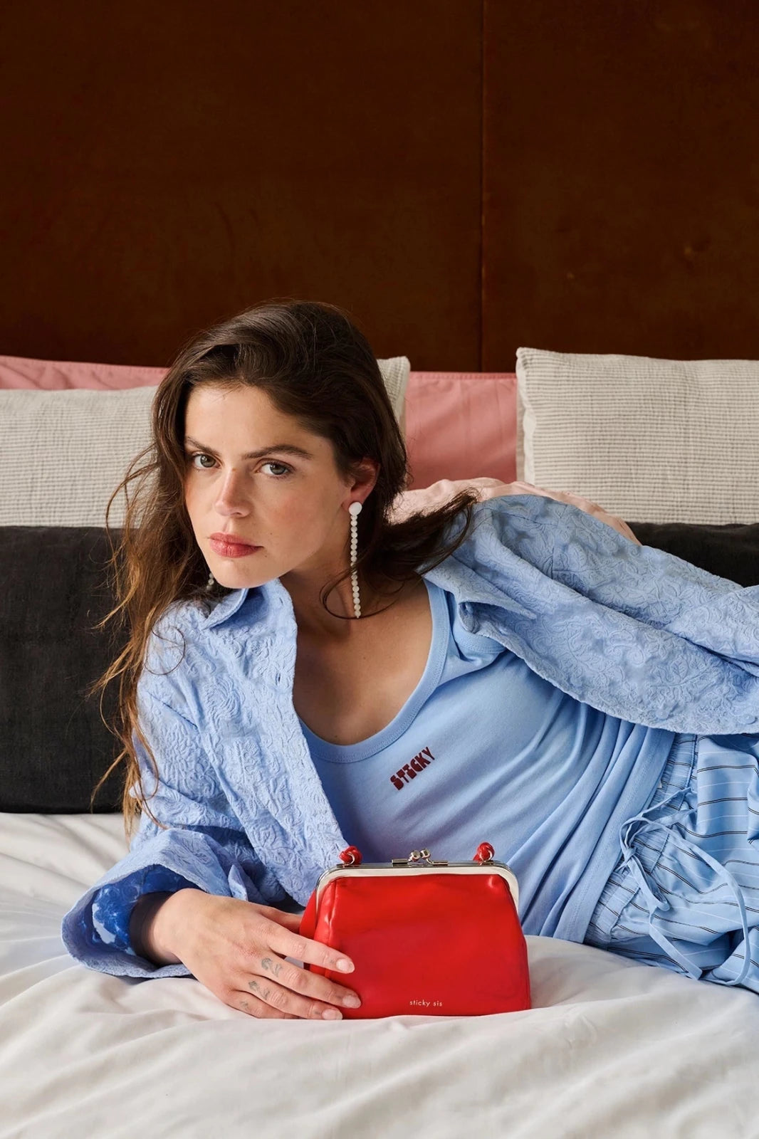 The Sticky Sis Club - CLUB CHIC Mini-Handtasche • chili - ROSA ECK