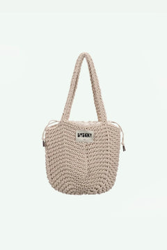 The Sticky Sis Club - Häkeltasche • bone - ROSA ECK
