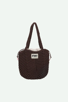 The Sticky Sis Club - Häkeltasche • chocolate - ROSA ECK