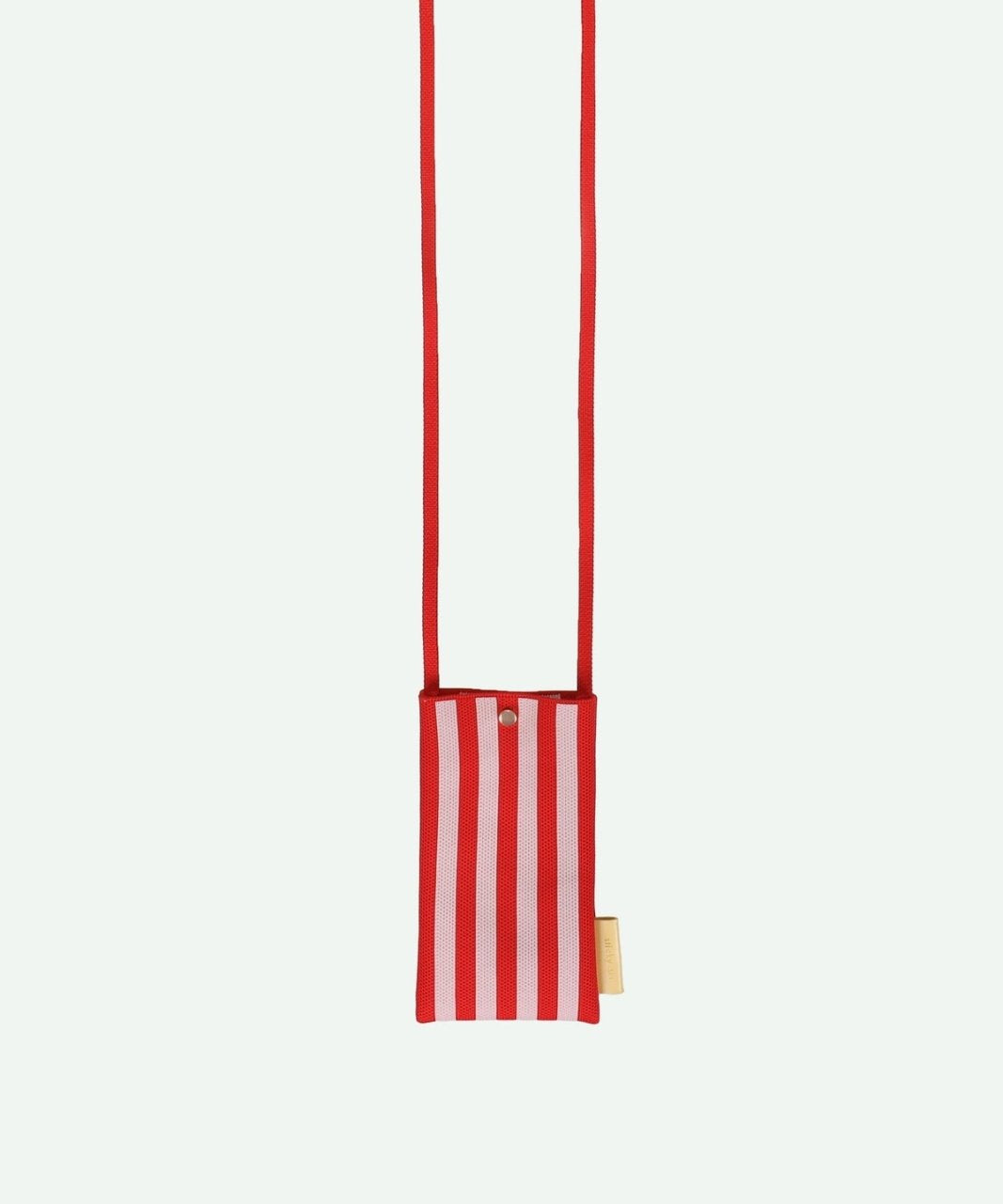 The Sticky Sis Club - KNITTED STRIPES Handytasche • cerise + ballet - ROSA ECK