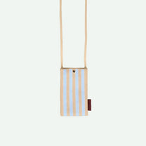 The Sticky Sis Club - KNITTED STRIPES Handytasche • marzipan + sky - Handytasche - ROSA ECK Concept Store