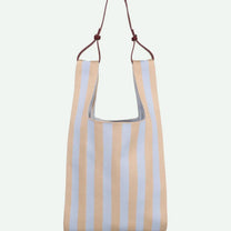 The Sticky Sis Club - KNITTED STRIPES Shopper • marzipan + sky - Tasche - ROSA ECK Concept Store