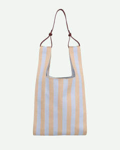 The Sticky Sis Club - KNITTED STRIPES Shopper • marzipan + sky - Tasche - ROSA ECK Concept Store