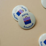 tinyday - HURRA SCHULKIND Button - ROSA ECK