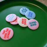 tinyday - SCHULKIND Button • Flieder - ROSA ECK