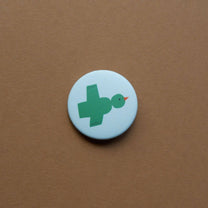 tinyday - VOGEL Button (37 mm) - ROSA ECK