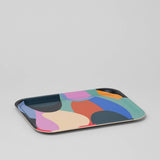 Wrap - ABSTRACT Serviertablett groß (36 × 28 cm) - ROSA ECK