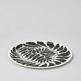 Wrap - Charcoal Leaves Large Round 15" Birch Serving Tray - ROSA ECK Concept Store