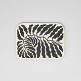 Wrap - Charcoal Leaves Small Rectangle Birch Serving Tray - ROSA ECK Concept Store