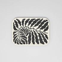 Wrap - Charcoal Leaves Small Rectangle Birch Serving Tray - ROSA ECK Concept Store