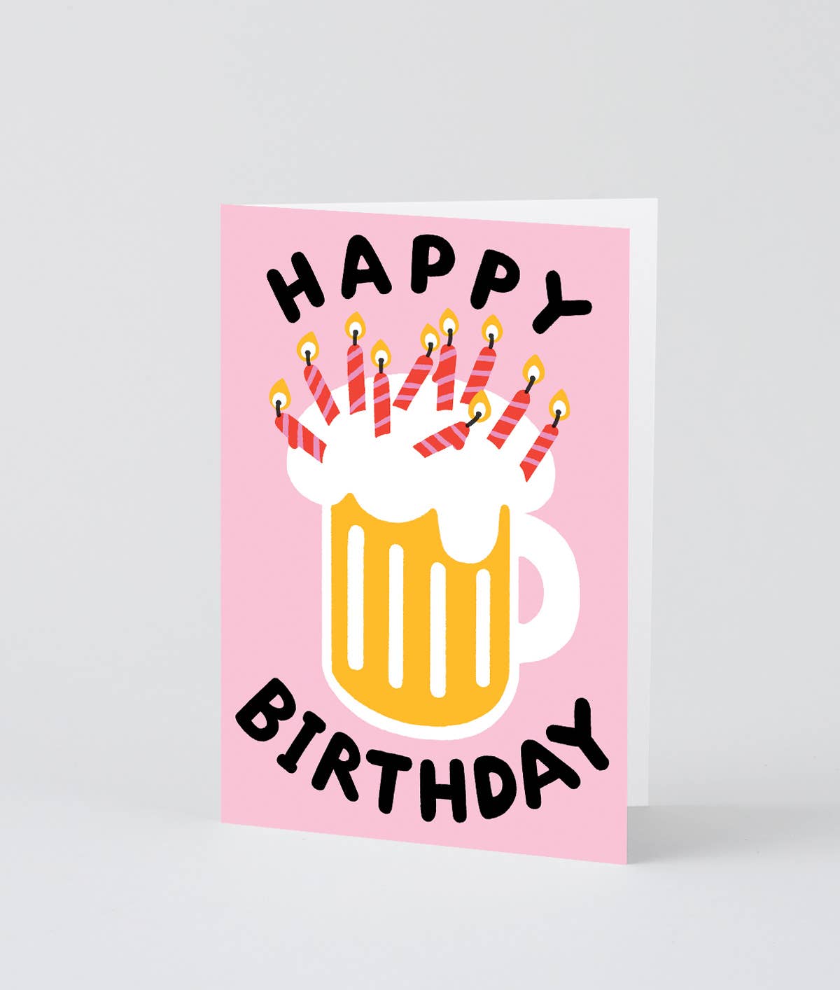 Wrap - HAPPY BIRTHDAY BEER Grußkarte zum Geburtstag - ROSA ECK