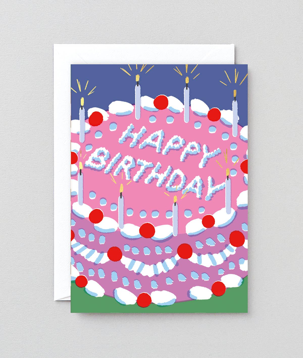 Wrap - HAPPY BIRTHDAY ICING CAKE Geburtstagskarte - ROSA ECK