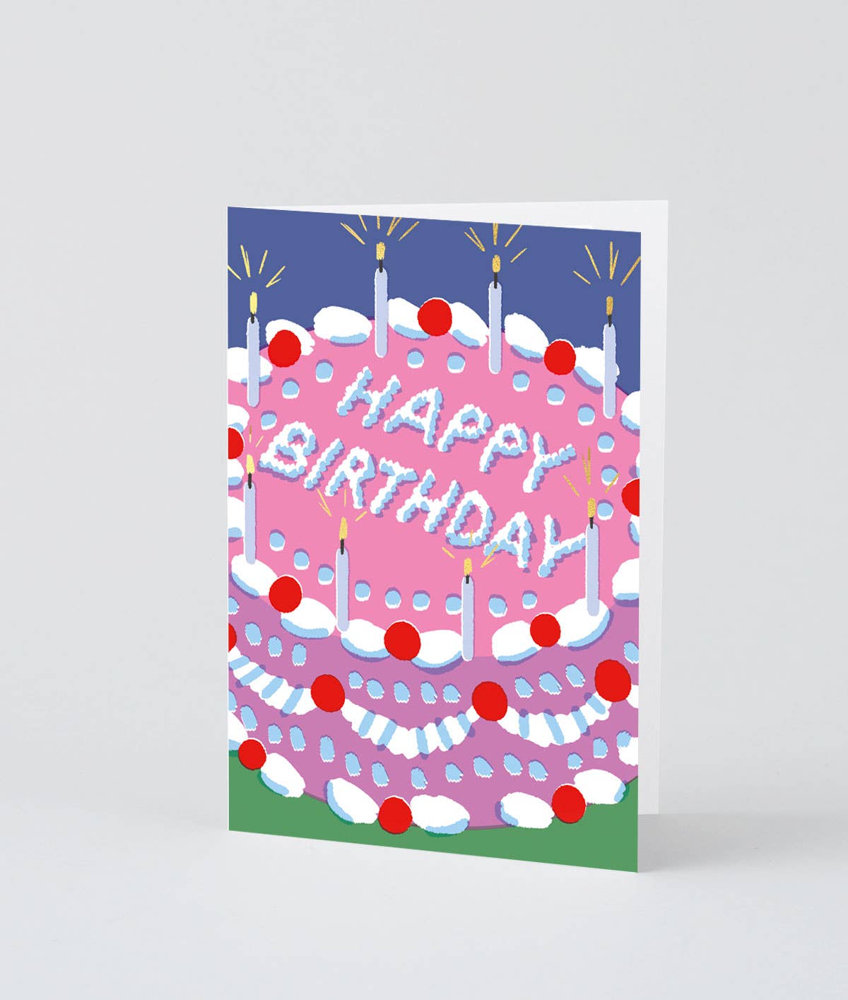 Wrap - HAPPY BIRTHDAY ICING CAKE Geburtstagskarte - ROSA ECK
