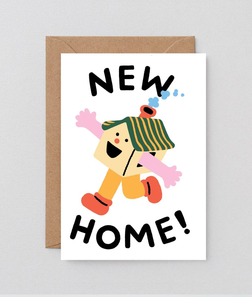 Wrap - HAPPY HOUSE' NEW HOME Grußkarte - Grußkarte - ROSA ECK Concept Store