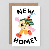 Wrap - HAPPY HOUSE' NEW HOME Grußkarte - Grußkarte - ROSA ECK Concept Store