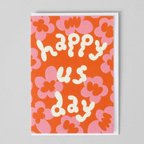 Wrap - HAPPY US DAY Geprägte Grußkarte - Grußkarte - ROSA ECK Concept Store