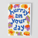 Wrap - HURRAY ON YOUR DAY Geprägte Geburtstagskarte - Grußkarte - ROSA ECK Concept Store