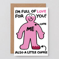 Wrap - I'M FULL OF LOVE FOR YOU Grußkarte - Grußkarte - ROSA ECK Concept Store