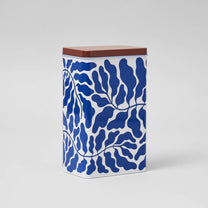 Wrap - LEAVES Kaffeedose (Linnéa Andersson) - ROSA ECK - Blau, Blätter,