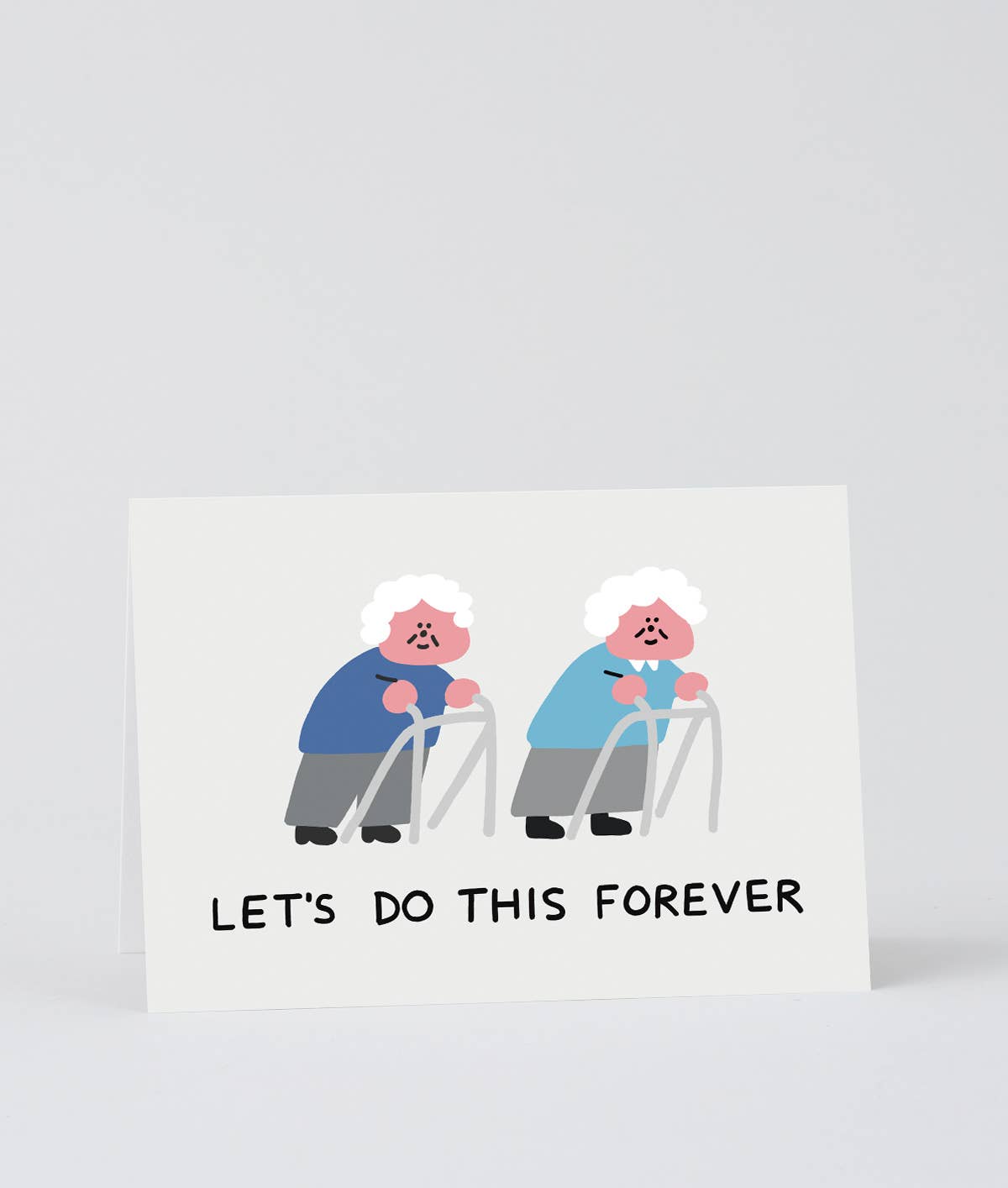 Wrap - LETS DO THIS FOREVER Grußkarte zur Hochzeit - ROSA ECK