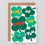 Wrap - LOTS OF LUCK TO YOU Glückwunschkarte - ROSA ECK
