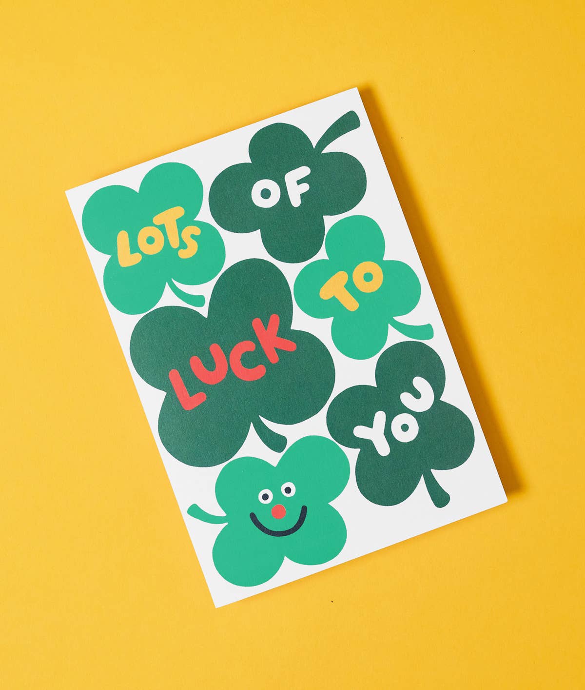 Wrap - LOTS OF LUCK TO YOU Glückwunschkarte - ROSA ECK