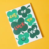 Wrap - LOTS OF LUCK TO YOU Glückwunschkarte - ROSA ECK