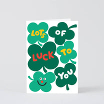 Wrap - LOTS OF LUCK TO YOU Glückwunschkarte - ROSA ECK