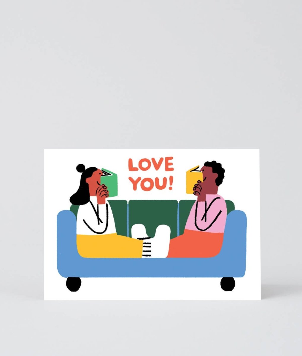 Wrap - LOVE YOU Grußkarte - Grußkarte - ROSA ECK Concept Store