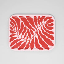 Wrap - RED LEAVES Kleines rechteckiges Serviertablett - Serviertablett - ROSA ECK Concept Store