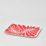 Wrap - RED LEAVES Kleines rechteckiges Serviertablett - Serviertablett - ROSA ECK Concept Store