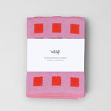 Wrap - SQUARES Geschirrtuch | Lila/Rot - Geschirrtuch - ROSA ECK Concept Store