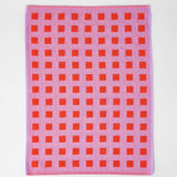 Wrap - SQUARES Geschirrtuch | Lila/Rot - Geschirrtuch - ROSA ECK Concept Store