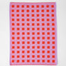 Wrap - SQUARES Geschirrtuch | Lila/Rot - Geschirrtuch - ROSA ECK Concept Store