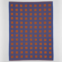 Wrap - SQUARES TERRY Geschirrtuch Frottee (50 × 70 cm) • Burgundy/Blue - ROSA ECK