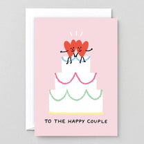 Wrap - TO THE HAPPY COUPLE Hochzeitskarte - Grußkarte - ROSA ECK Concept Store