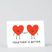 Wrap - TOGETHER IS BETTER Grußkarte - Grußkarte - ROSA ECK Concept Store